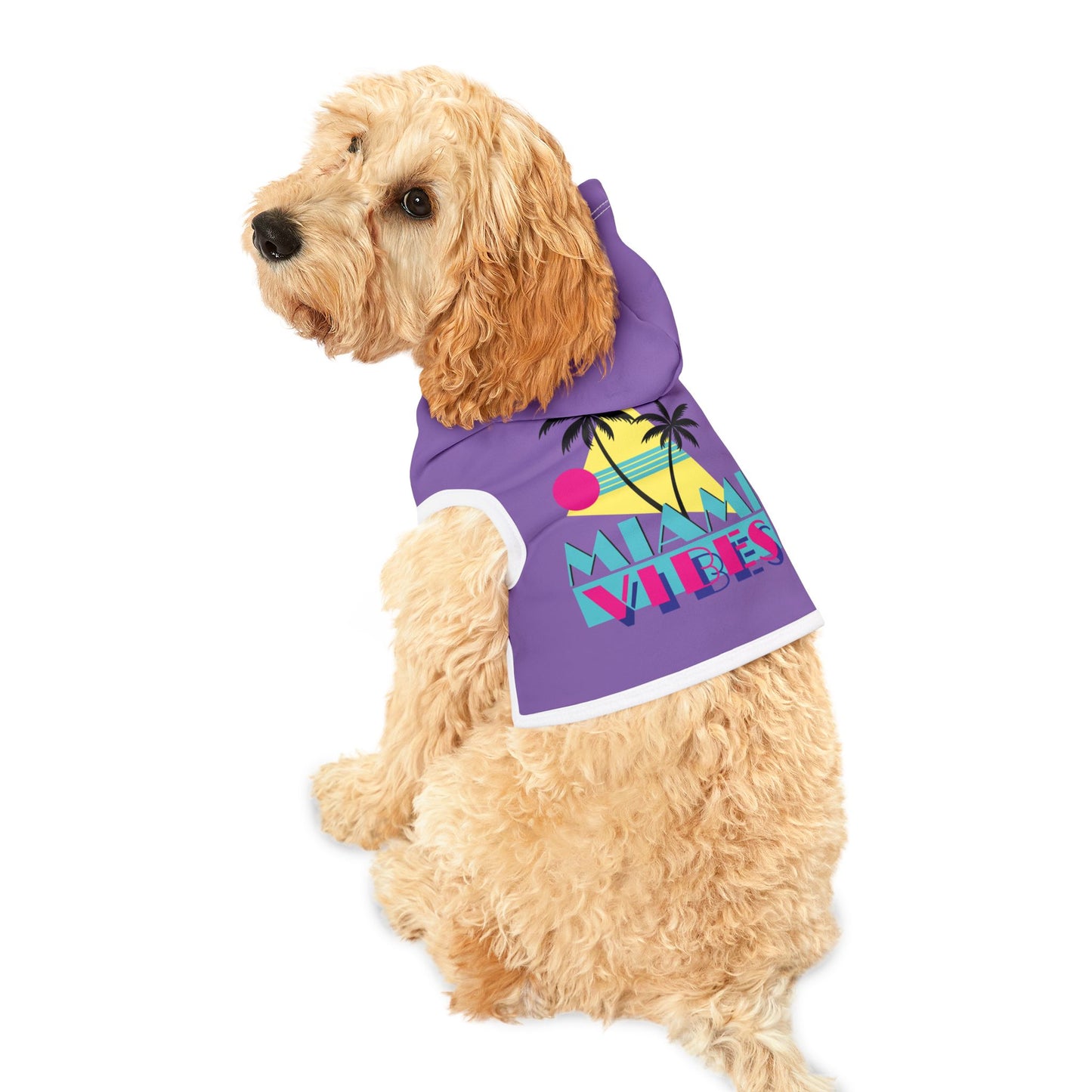 Miami Retro Vibes Pet Hoodie