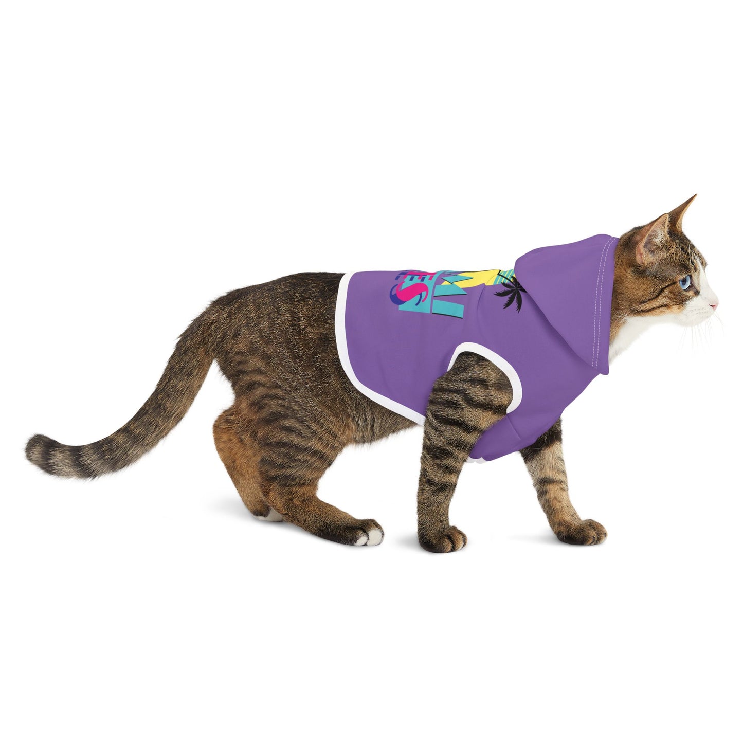 Miami Retro Vibes Pet Hoodie