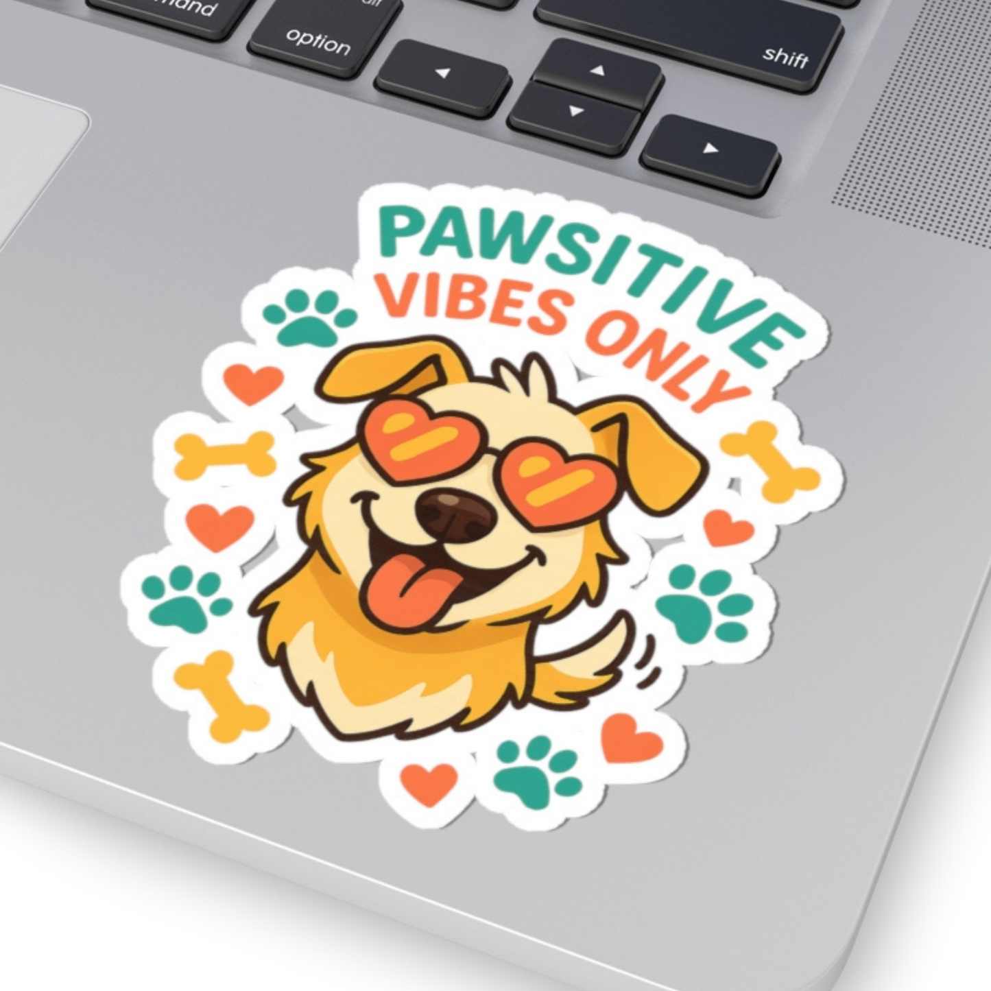 Pawsitive Vibes Only Sticker