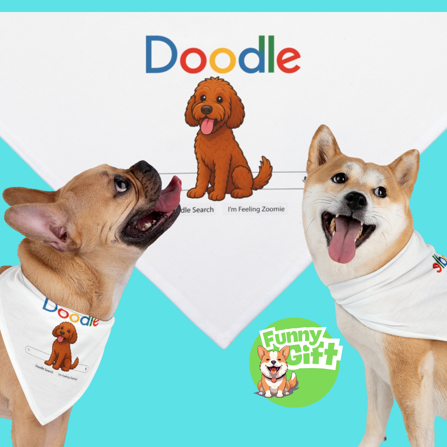 Doodle Pet Bandana Collar