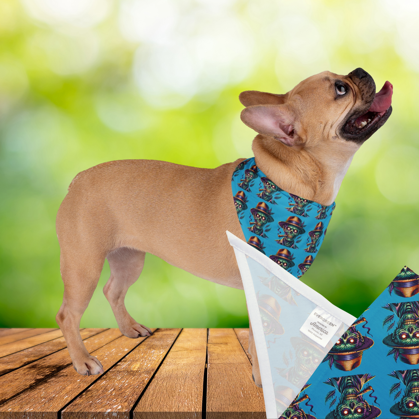 Island Zombie Blue Dog Bandana