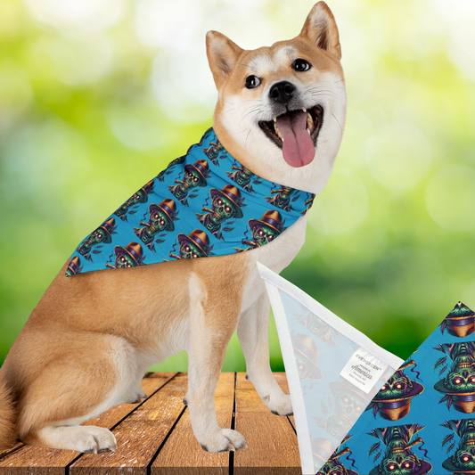 Island Zombie Blue Dog Bandana