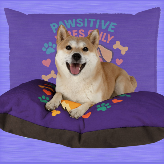 Pawsitive Vibes Only Pet Bed
