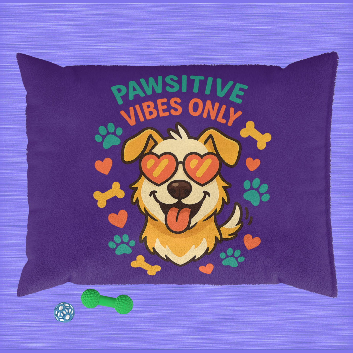 Pawsitive Vibes Only Pet Bed