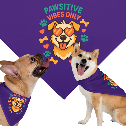 Pawsitive Vibes Pet Bandana