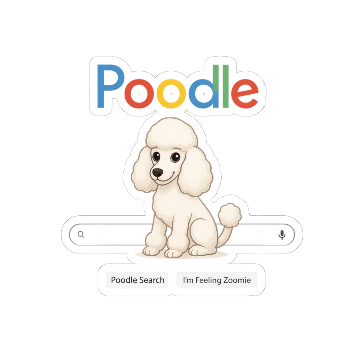 Poodle Sticker