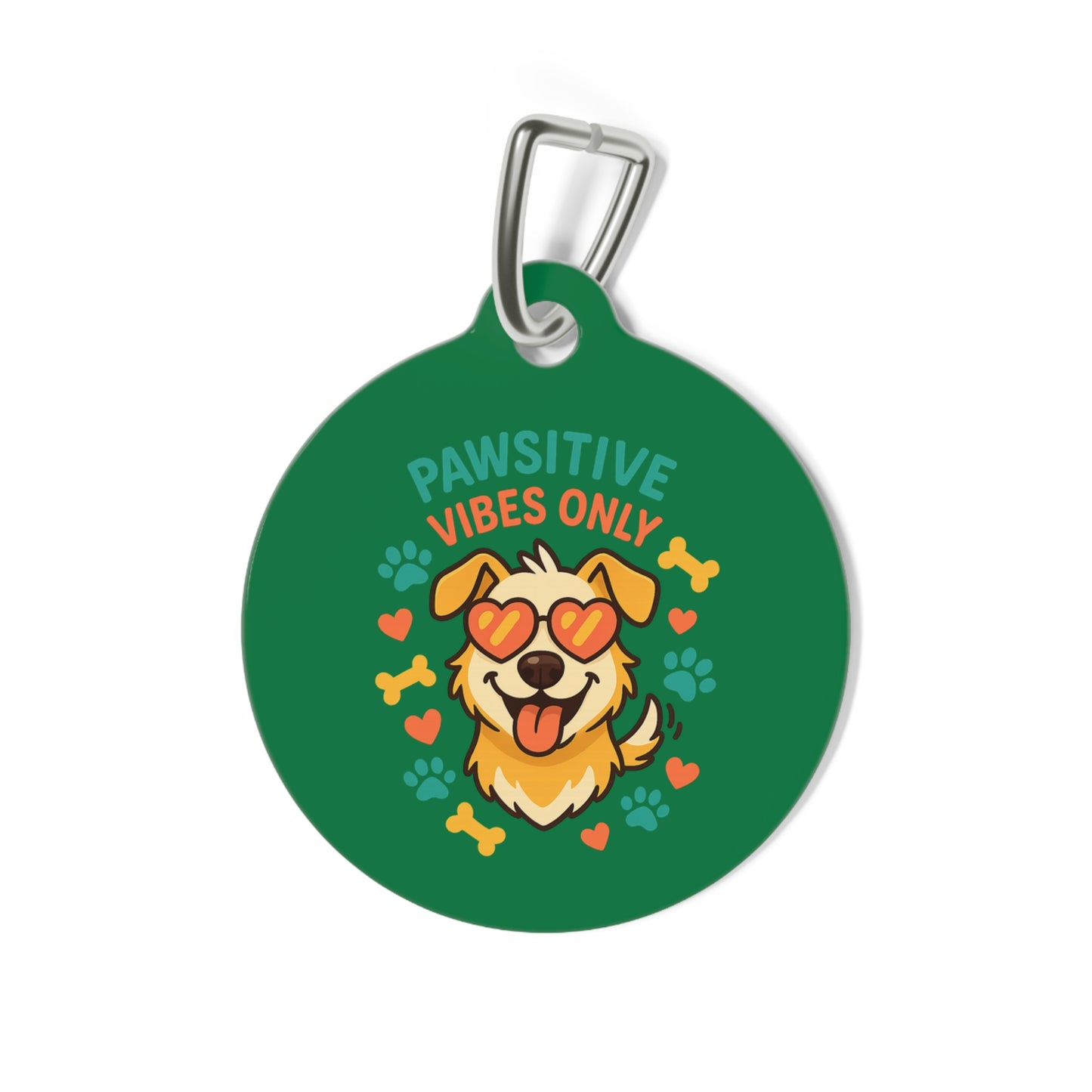 Pawsitive Vibes Only Dog ID Tag
