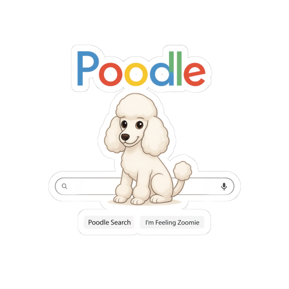 Poodle Sticker